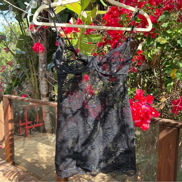 Victoria's Secret Other - Victoria's Secret Black Lace Mini Dress